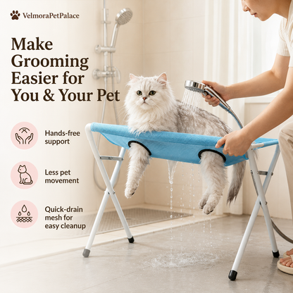 Foldable Pet Bathing Stand Cat And Dog Bath Hammock