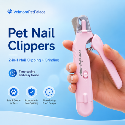 2-in-1 LED Electric Nail Clipper