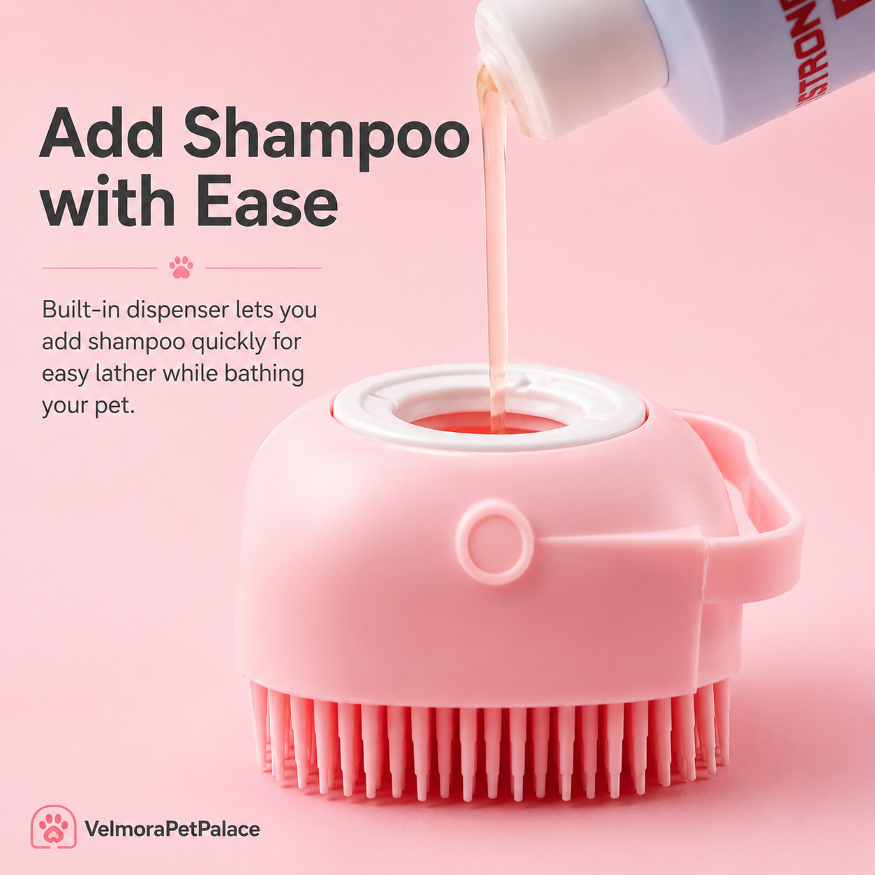 Silicone Pet Bath Massage Brush