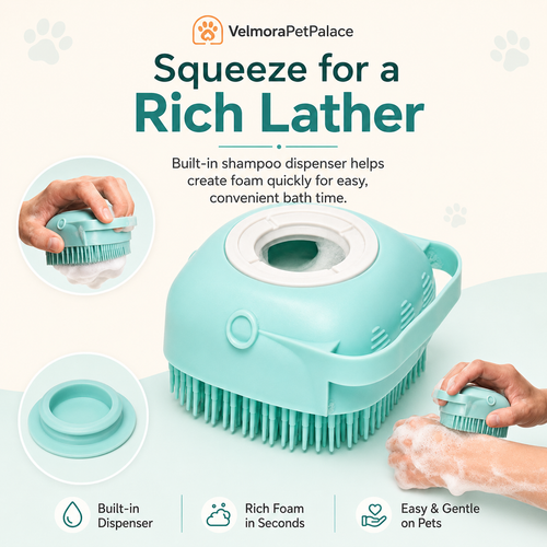 Silicone Pet Bath Massage Brush