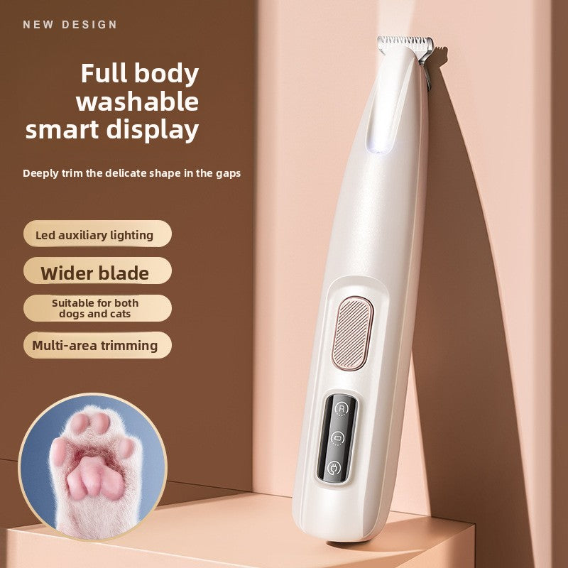 Pet Electric Clipper with LED Light for Paw Grooming