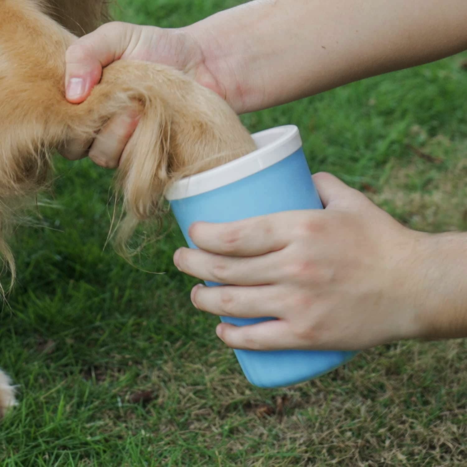 Semi-automatic pet foot-washing cup